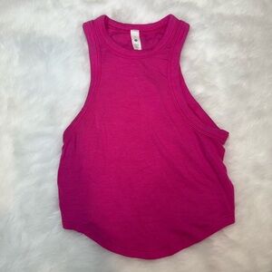 lululemon hold tight cropped tank sonic pink